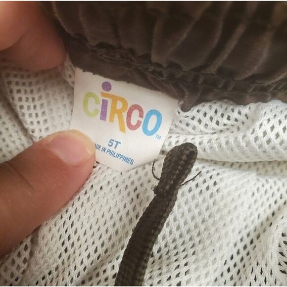 Toddler Boy's Circo Lined Swim Trunks in Brown & Teal Plaid | Size 5T - Picture 6 of 6